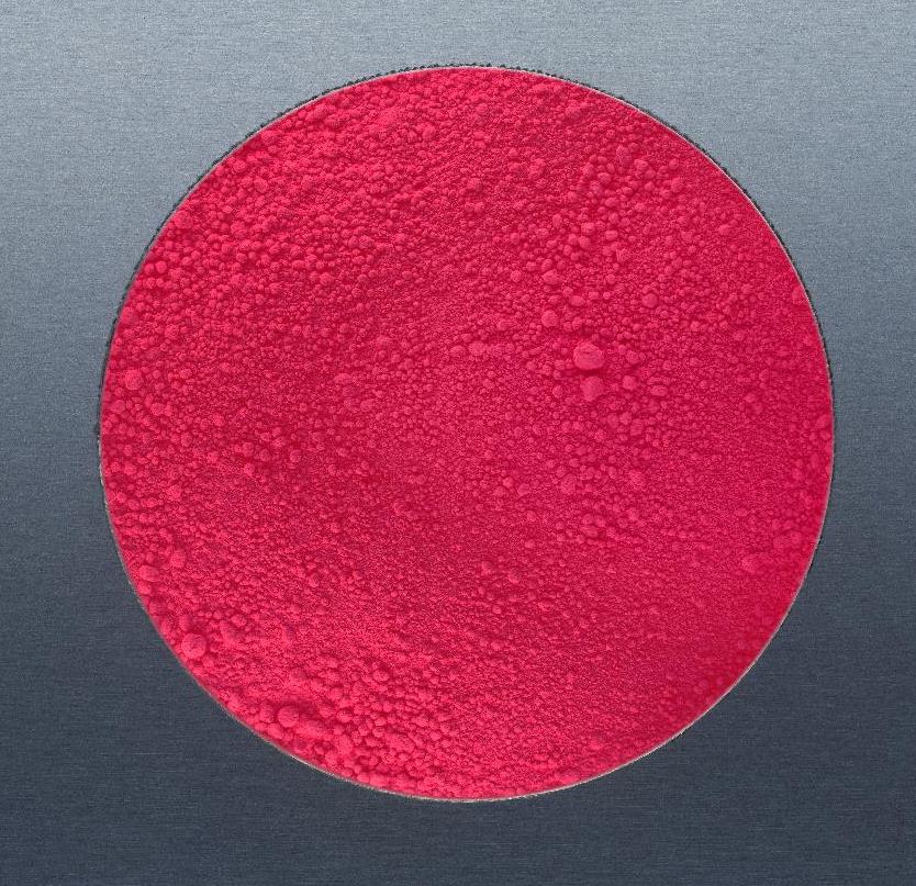 Couleur fluorescente rouge-cyclamen